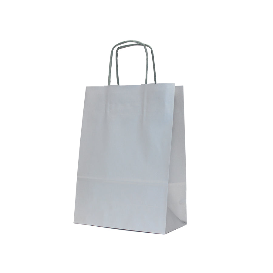 Sacos Asa Torcida Kraft Branco 90g - Prata