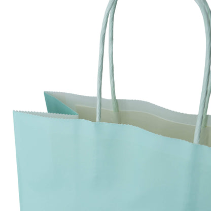 Sacos Asa Torcida Kraft Branco 90g - Azul Pastel