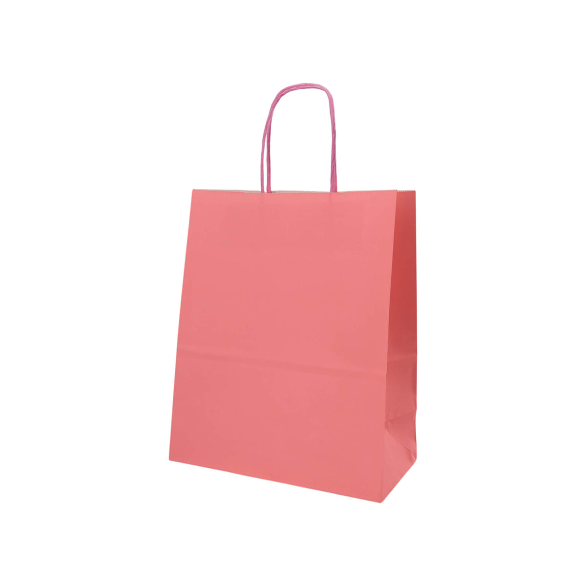 Sacos Asa Torcida Kraft Branco 90g - Rosa Pastel