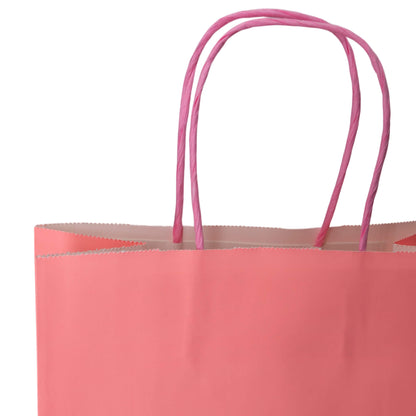 Sacos Asa Torcida Kraft Branco 90g - Rosa Pastel