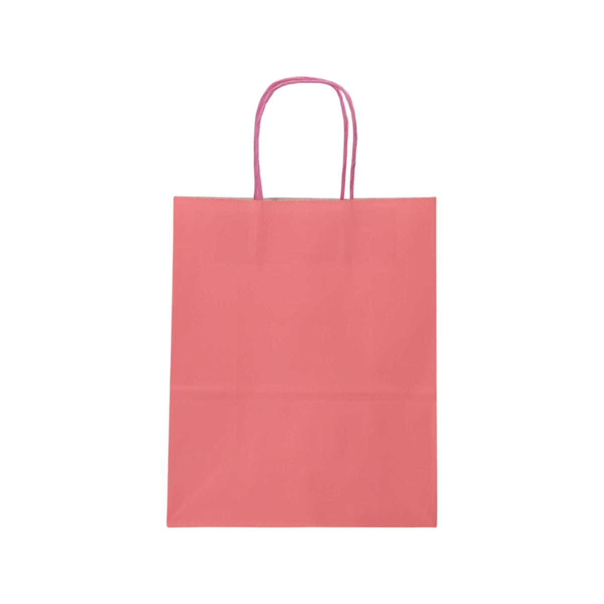 Sacos Asa Torcida Kraft Branco 90g - Rosa Pastel