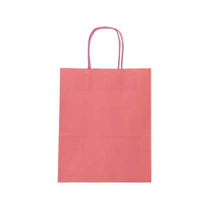 Sacos Asa Torcida Kraft Branco 90g - Rosa Pastel