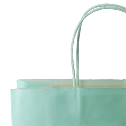 Sacos Asa Torcida Kraft Branco 90g - Azul Pastel