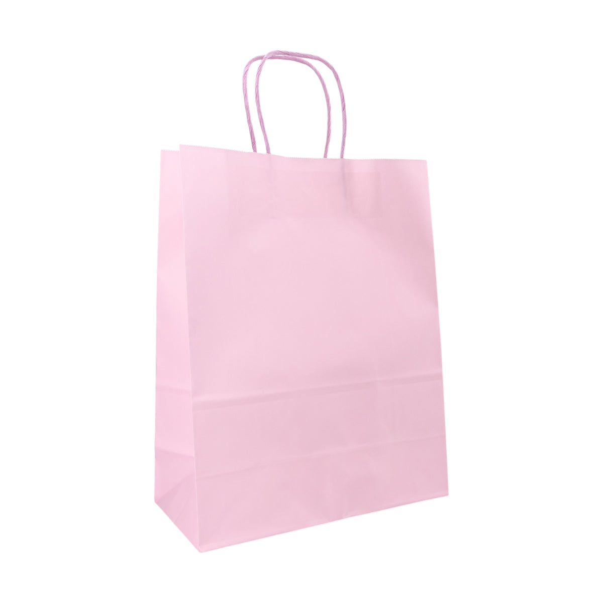 Sacos Asa Torcida Kraft Branco 90g - Lilás Pastel