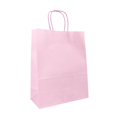 Sacos Asa Torcida Kraft Branco 90g - Lilás Pastel