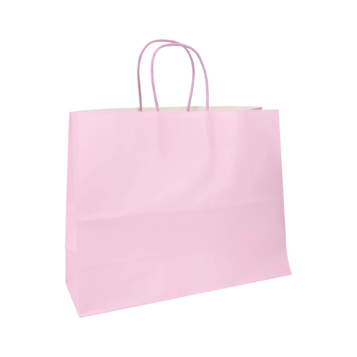 Sacos Asa Torcida Kraft Branco 90g - Lilás Pastel