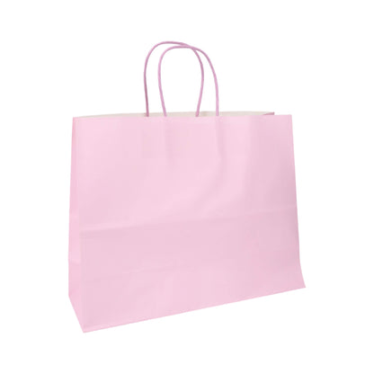 Sacos Asa Torcida Kraft Branco 90g - Lilás Pastel