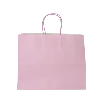Sacos Asa Torcida Kraft Branco 90g - Lilás Pastel