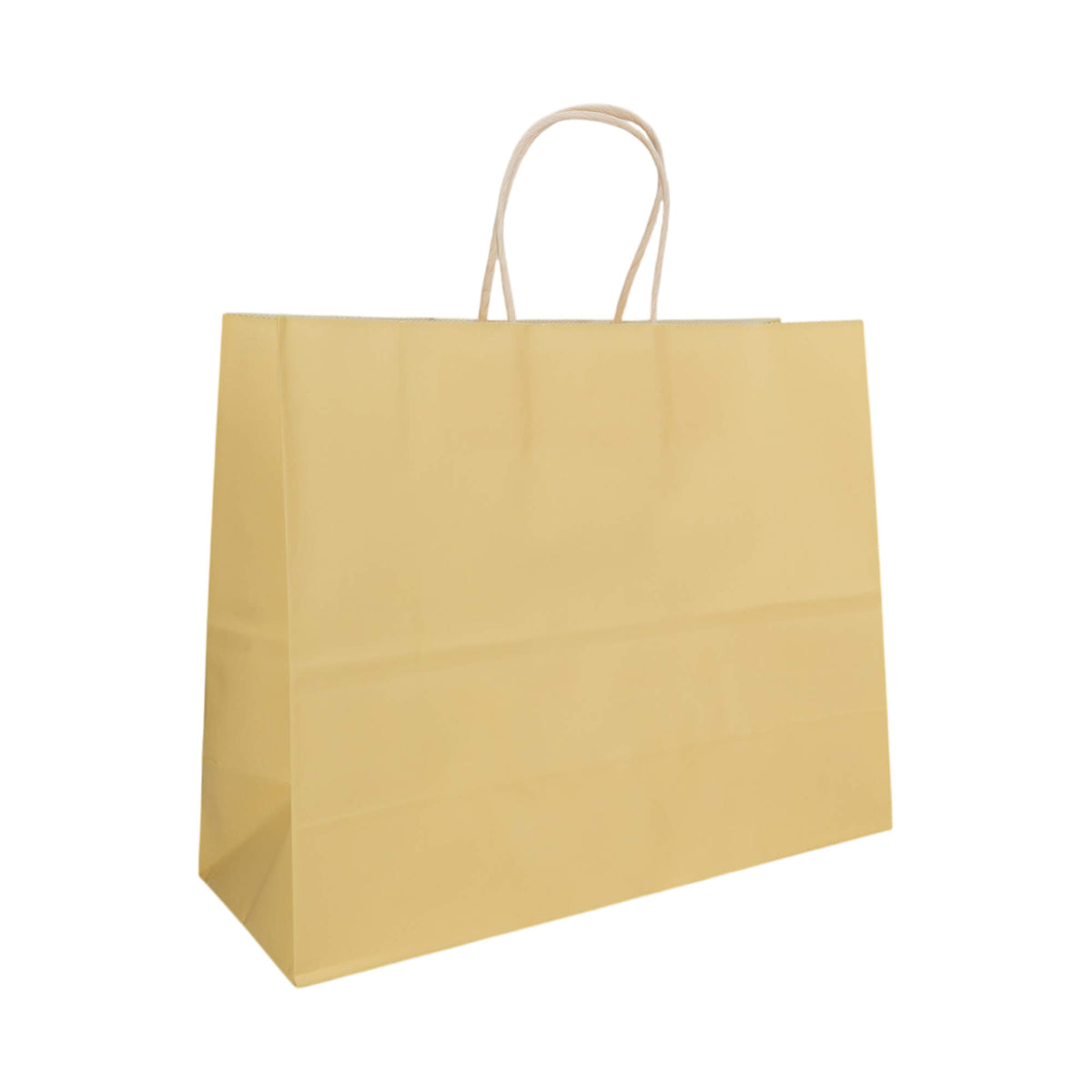 Sacos Asa Torcida Kraft Branco 90g - Amarelo Pastel