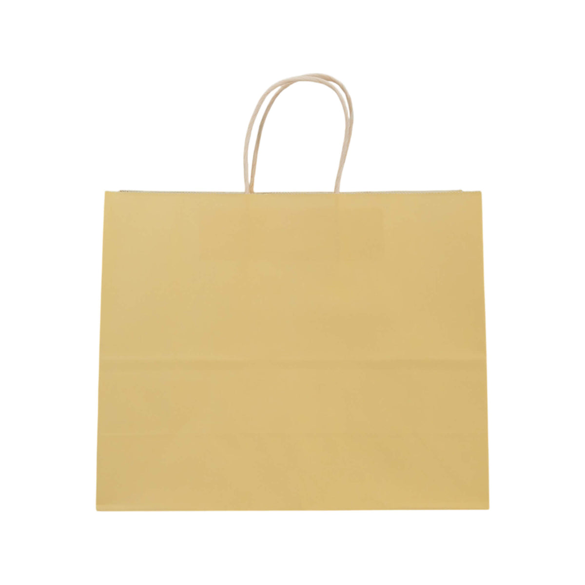 Sacos Asa Torcida Kraft Branco 90g - Amarelo Pastel
