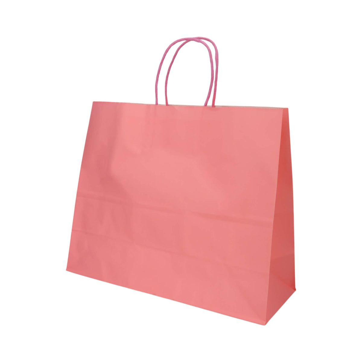 Sacos Asa Torcida Kraft Branco 90g - Rosa Pastel