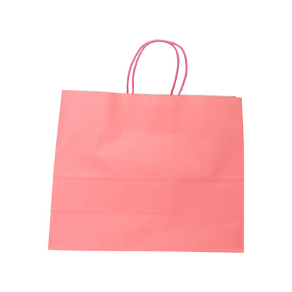 Sacos Asa Torcida Kraft Branco 90g - Rosa Pastel