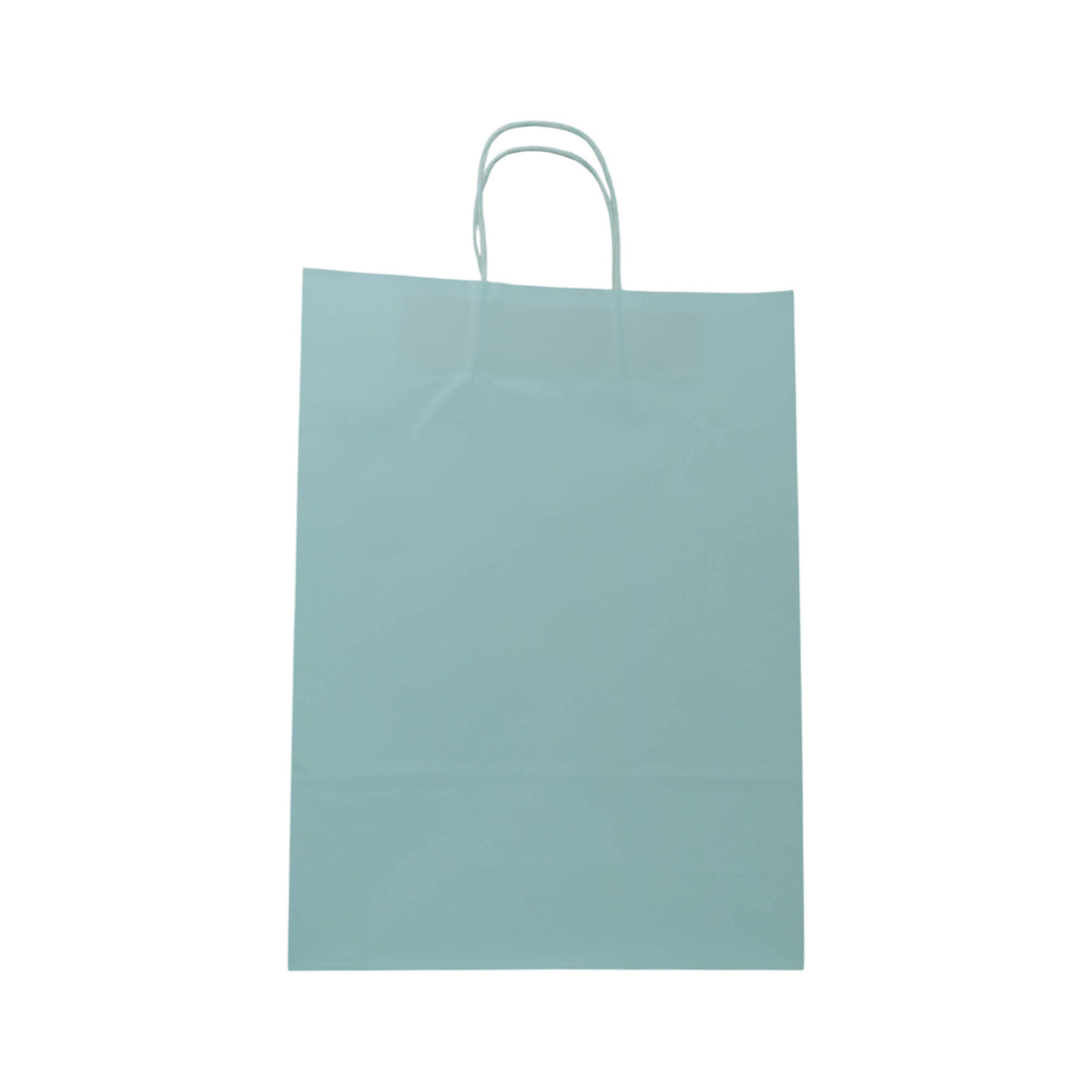 Sacos Asa Torcida Kraft Branco 90g - Azul Pastel
