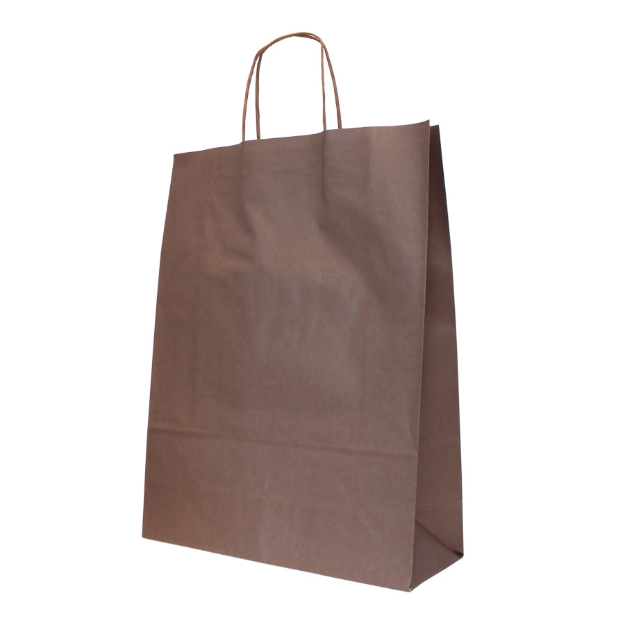Bolsas Asa Retorcida Kraft Blanco 90g - Marrón