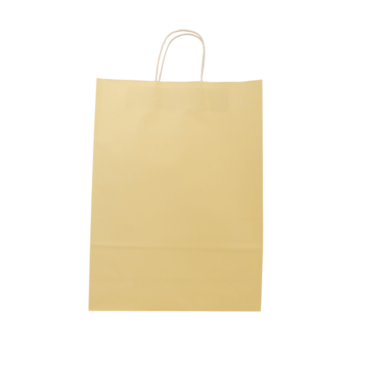 Sacos Asa Torcida Kraft Branco 90g - Amarelo Pastel