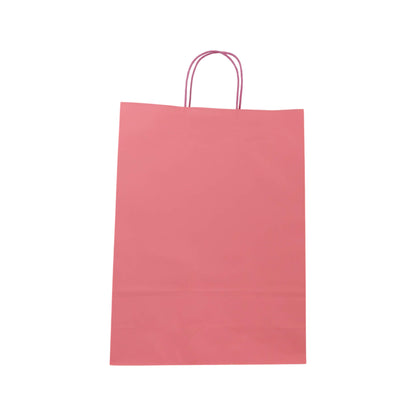 Sacos Asa Torcida Kraft Branco 90g - Rosa Pastel