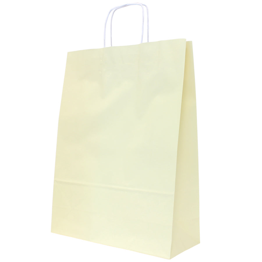 Bolsas Asa Retorcida Kraft Blanco 90g - Beige