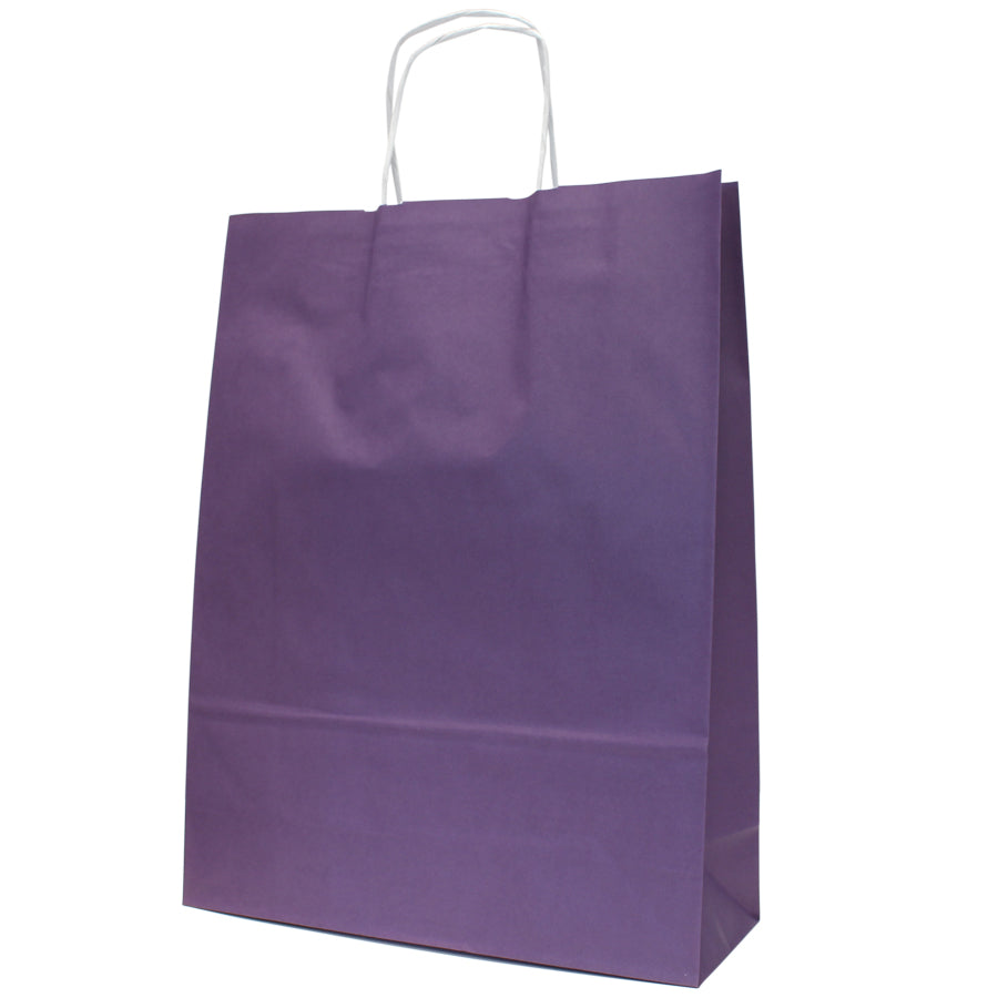 Sacos Asa Torcida Kraft Branco 90g - Roxo