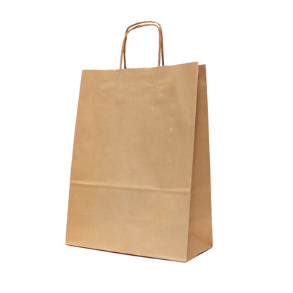 Sacos Asa Torcida Kraft Natural 120g - Kraft