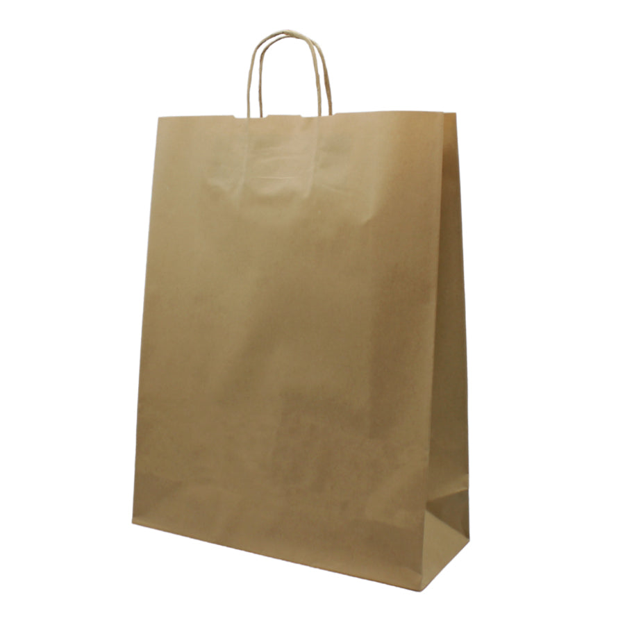 Sacos Asa Torcida Kraft Natural 120g - Kraft