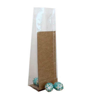 Natural Kraft Bases for Polypropylene Bags 100Lx300W - Kraft