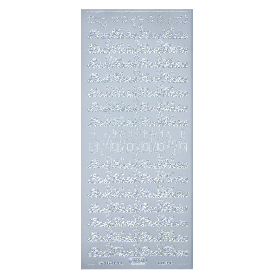 Blister com Autocolantes Decorativos - Prata
