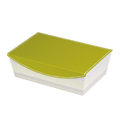 Caja rectangular con imán - Verde, Gris y Blanco