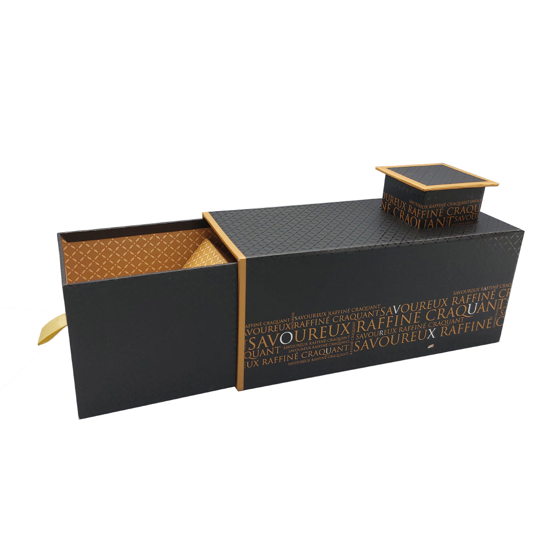 2-Compartment Box - Black and Copper