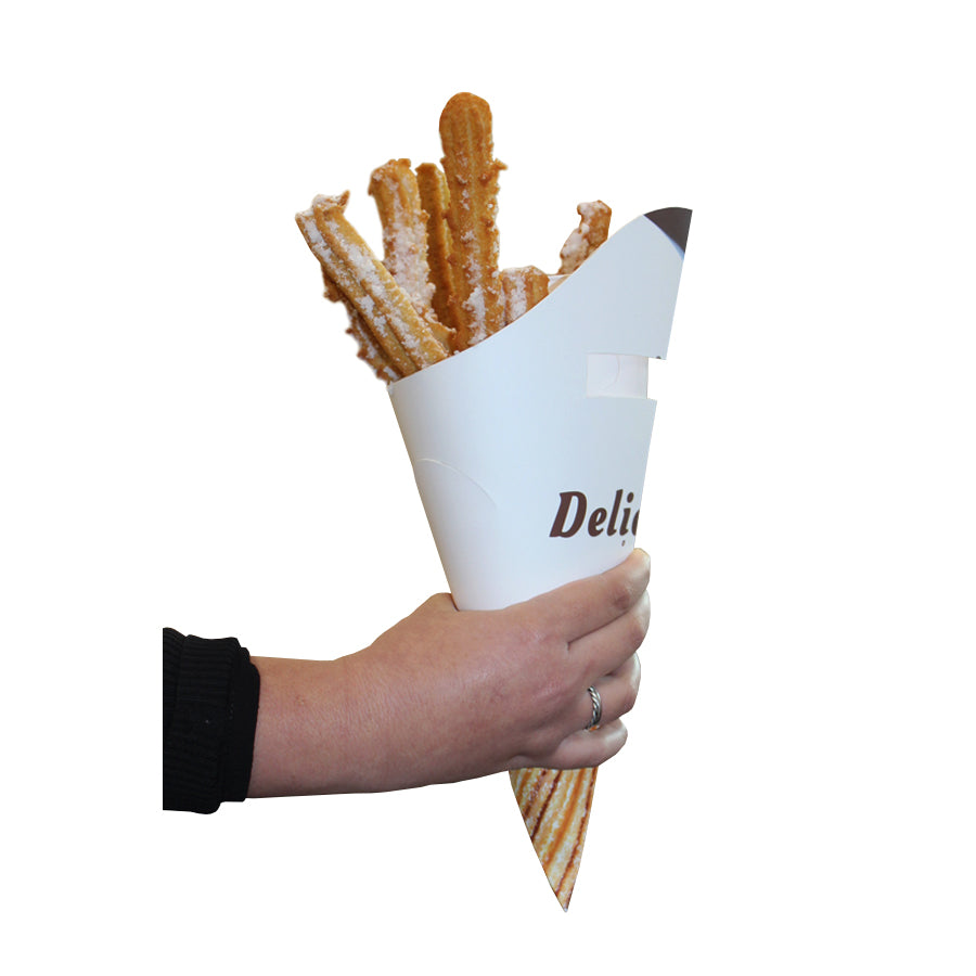 Conos Churros - Plastificado Mate - Multicolor - "Delicioso"