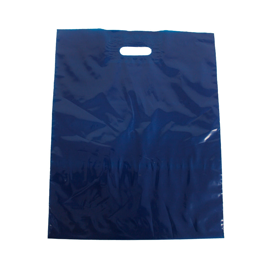 Bolsas de plástico troqueladas baja densidad (BD) - Azul marino