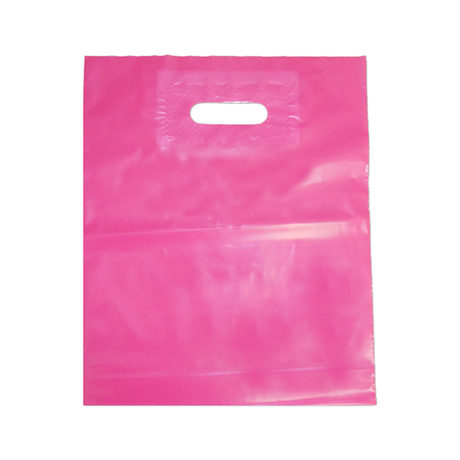 Low-Density (LD) Bean-Cut Plastic Bags - Pink