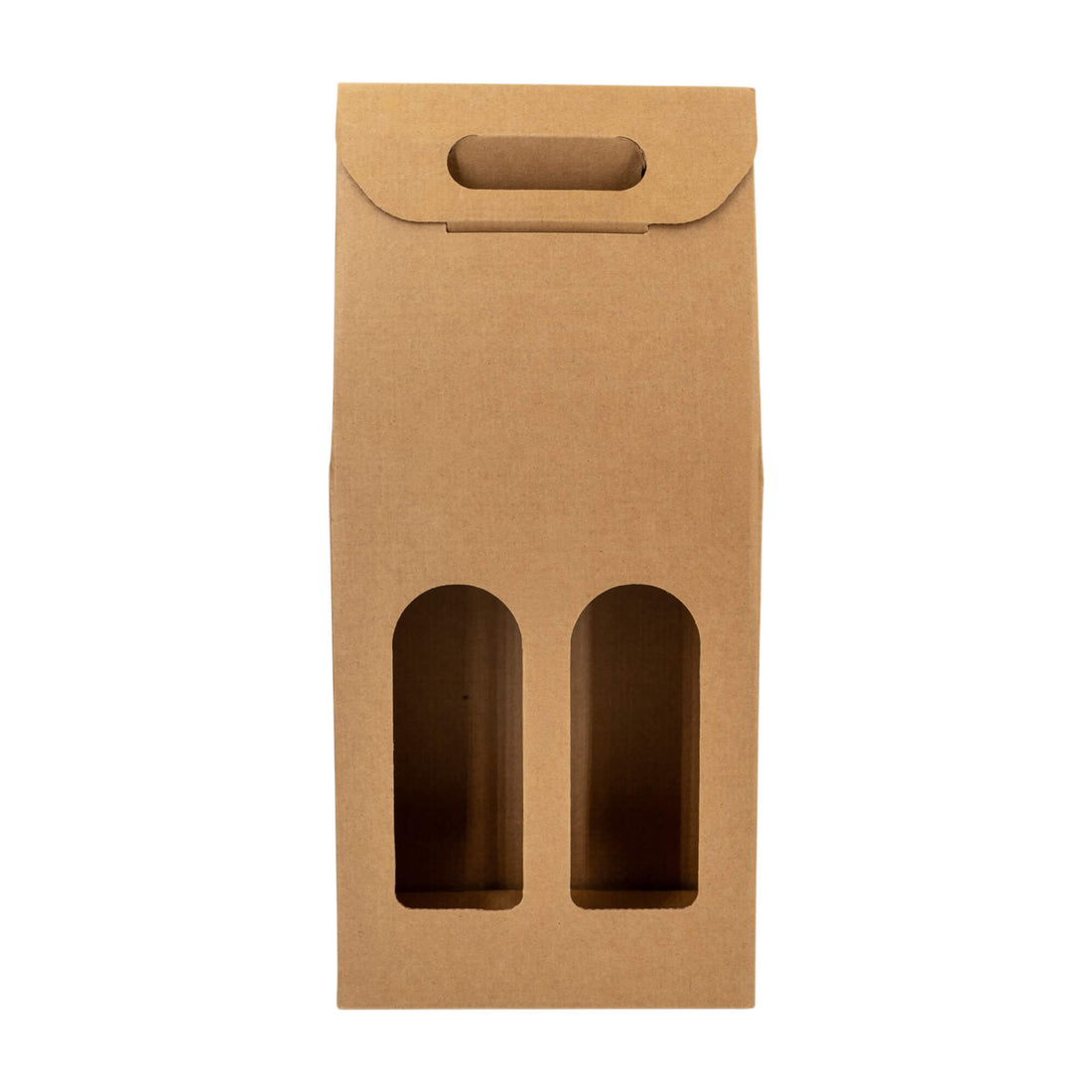 Windowed Bottle Boxes - Kraft