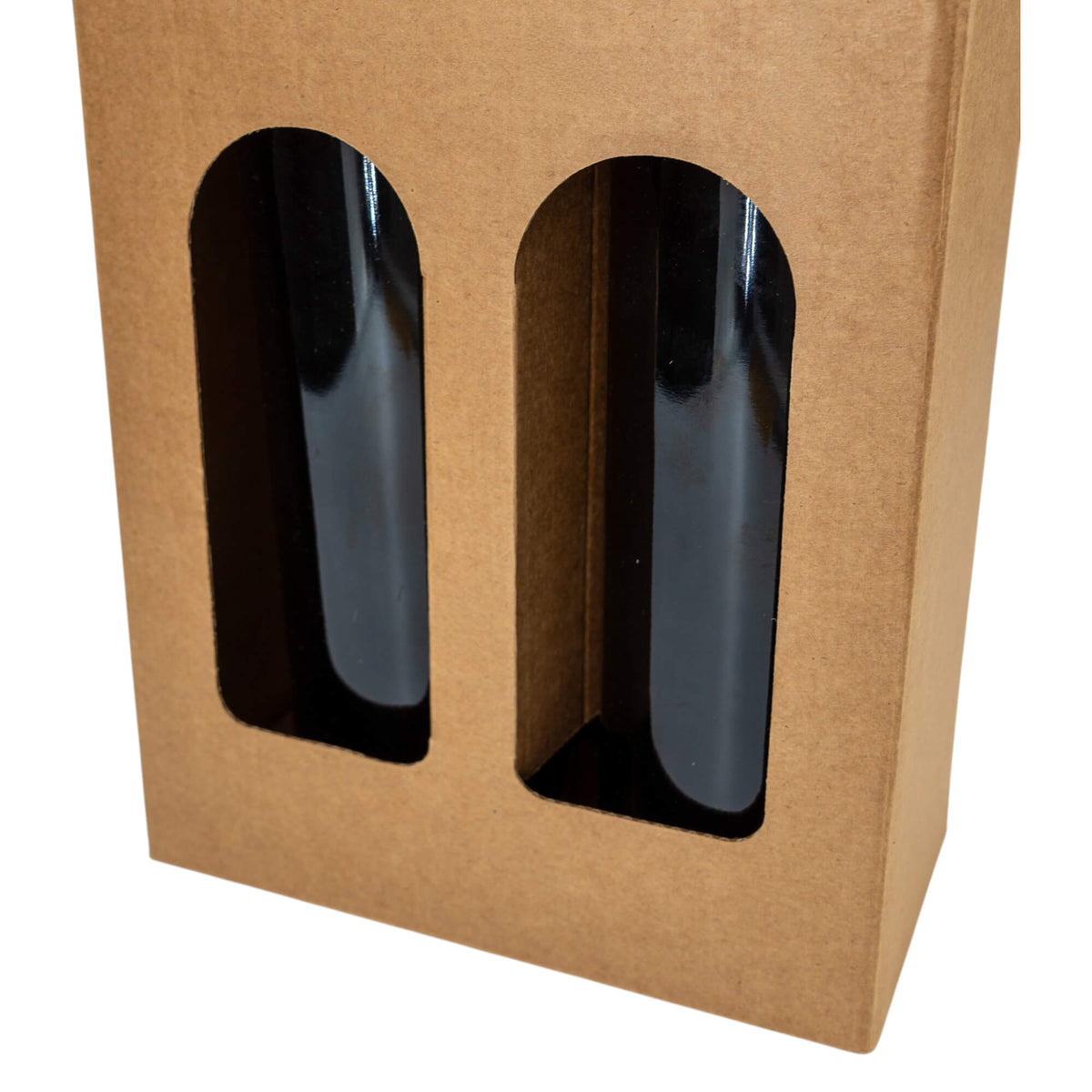 Windowed Bottle Boxes - Kraft