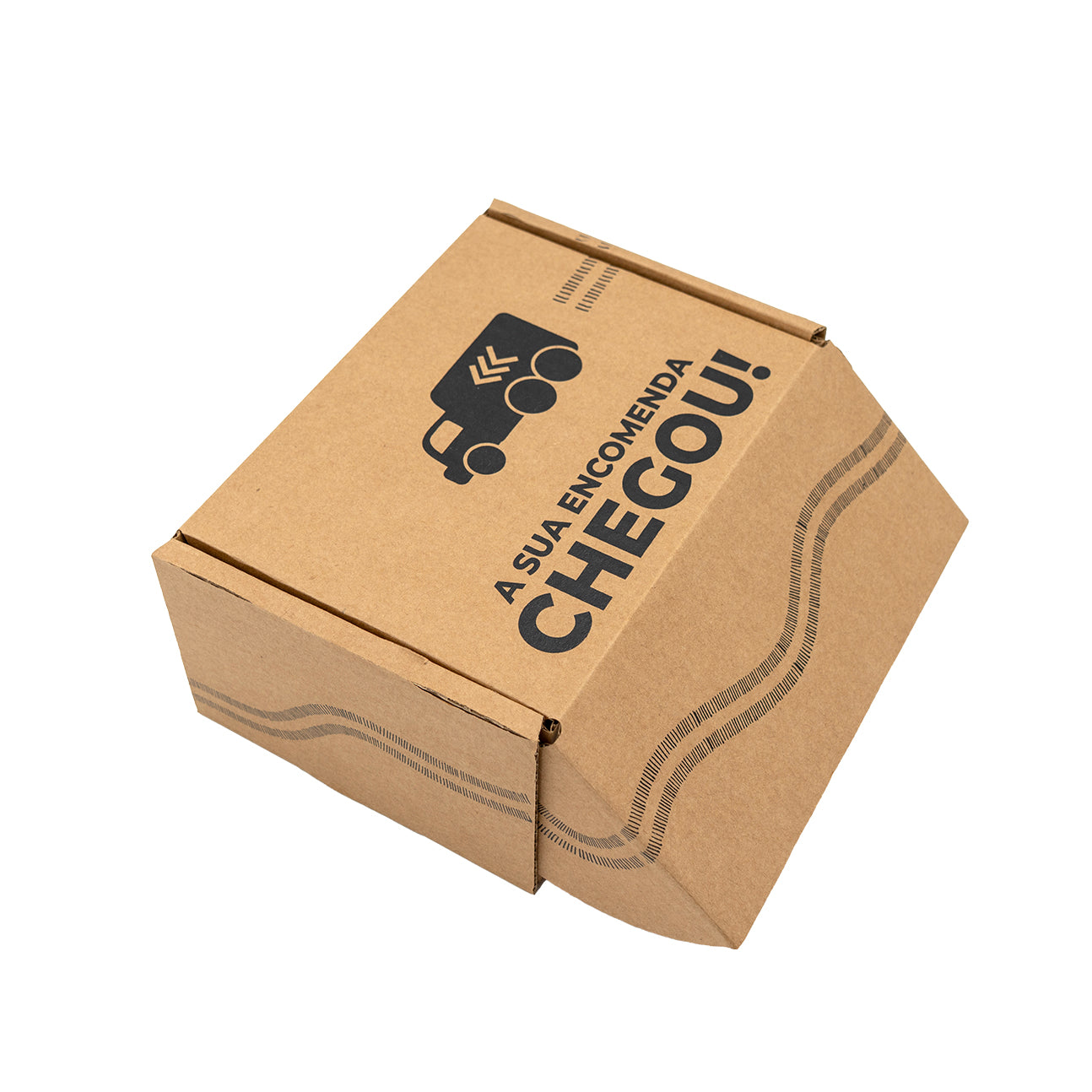 Assemble Boxes Model 0427 B-Flute - Kraft - "Your Order Has Arrived"