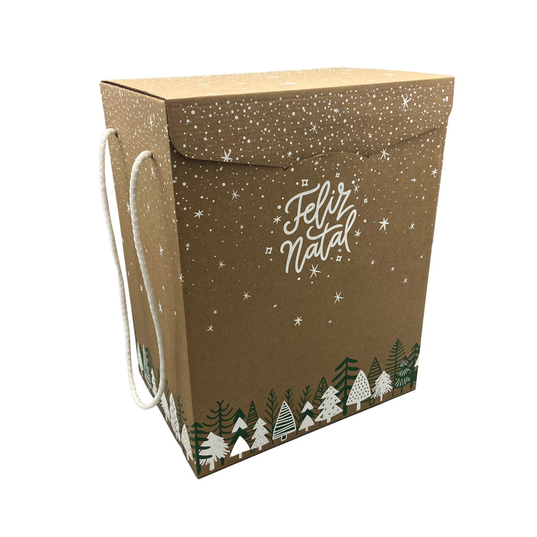 Secret Boxes with Cord - Green and White - "Merry Christmas"