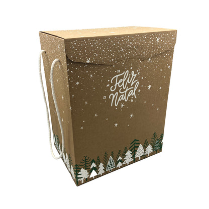Secret Boxes with Cord - Green and White - "Merry Christmas"