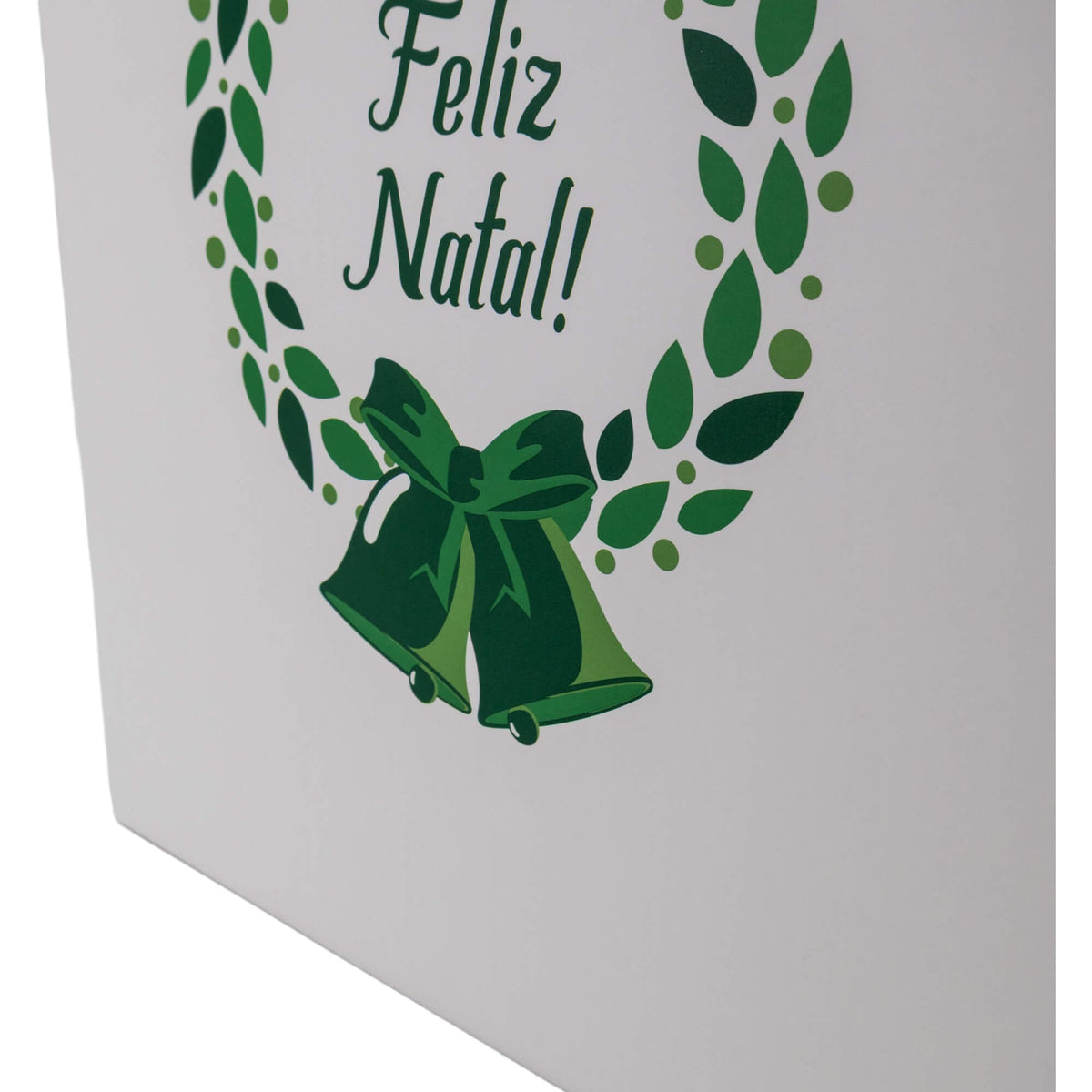Caixas com Cordão - Verde e Branco - "Bosque Inverno"