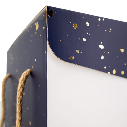 Caixas Segreto com Cordão - Azul, Dourado e Branco - "Noite Feliz"