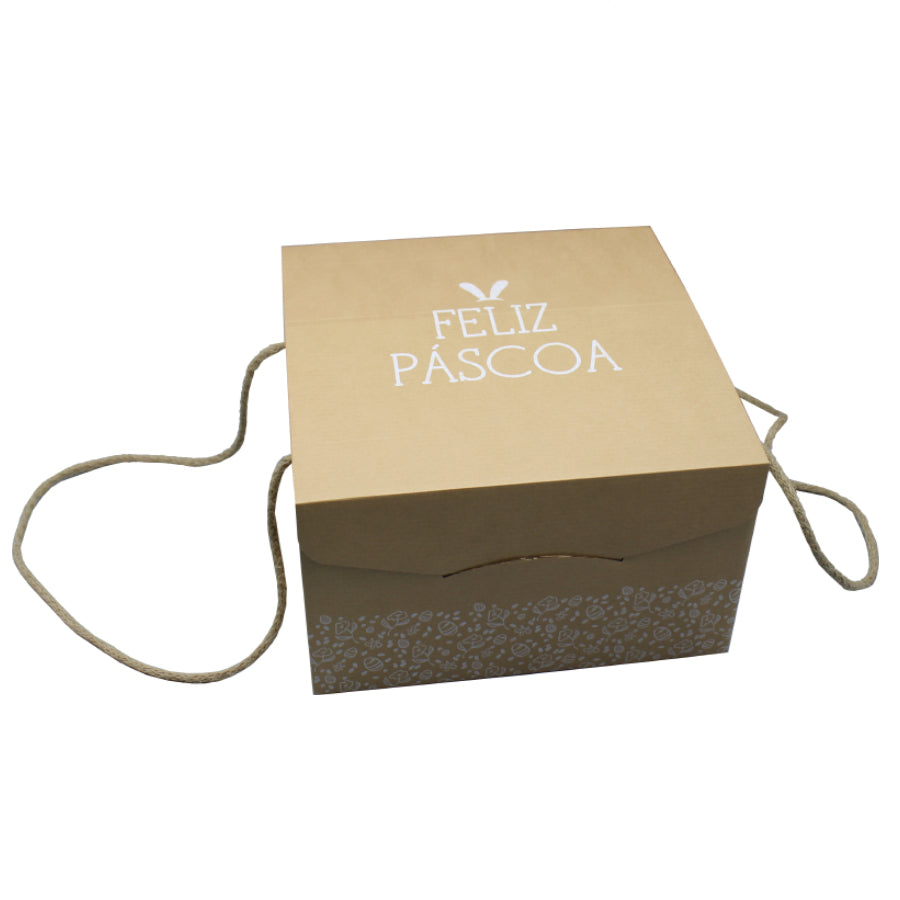 Secret Boxes with Cord - Kraft - "Happy Easter"