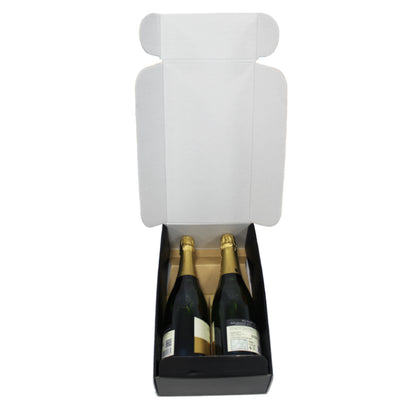 Cajas Cantinetta para Botellas - Negro - "Kraft"
