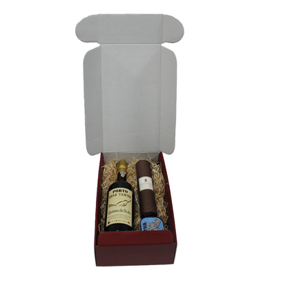 Cantinetta Boxes with White Interior for Bottles - Embossed Laminated - Bordeaux