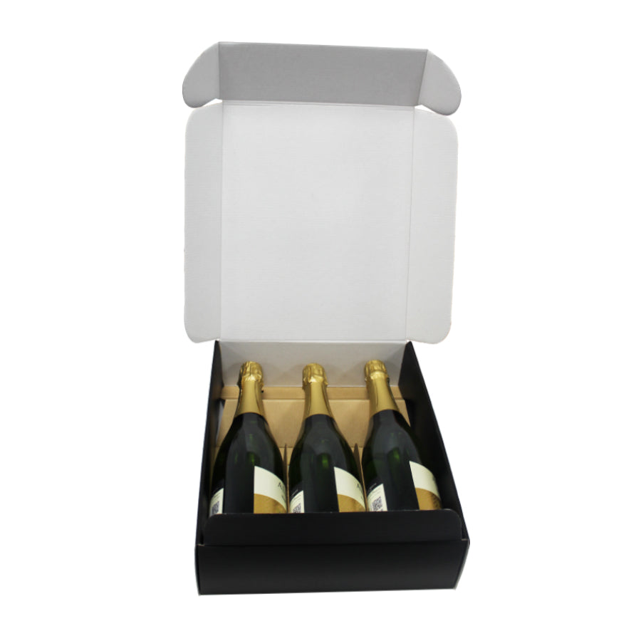 Cajas Cantinetta para Botellas - Negro - "Kraft"