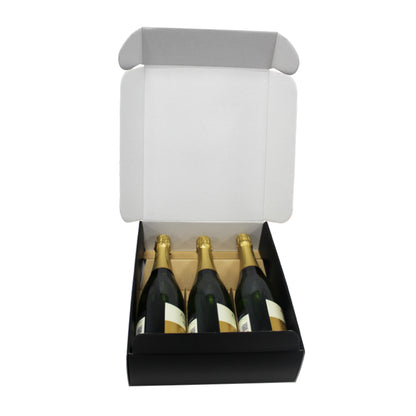 Cajas Cantinetta para Botellas - Negro - "Kraft"