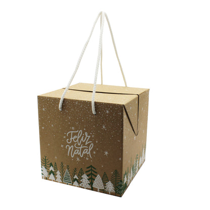 Secret Boxes with Cord - Green and White - "Merry Christmas"