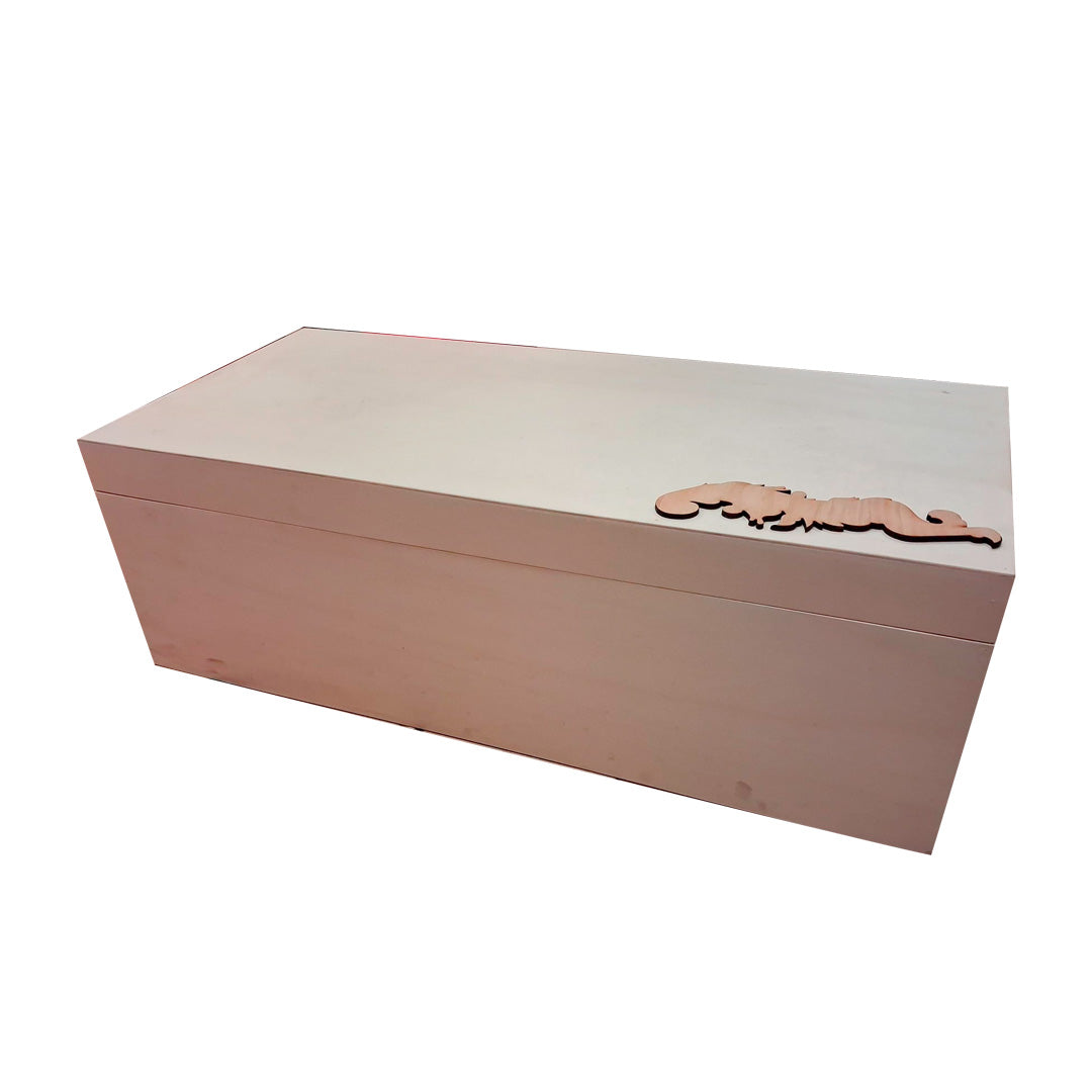 Cesta de regalo de madera con tapa - Madera - XXL