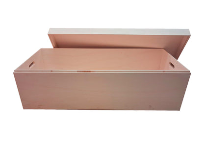 Cesta de regalo de madera con tapa - Madera - XXL