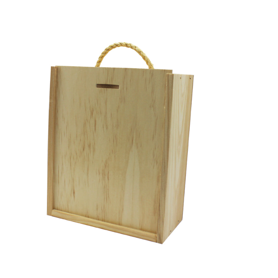 Caja multiusos con asa - Madera