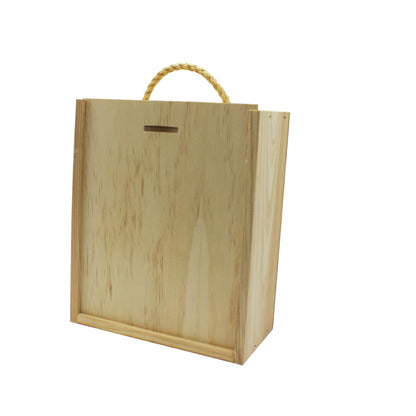 Caja multiusos con asa - Madera