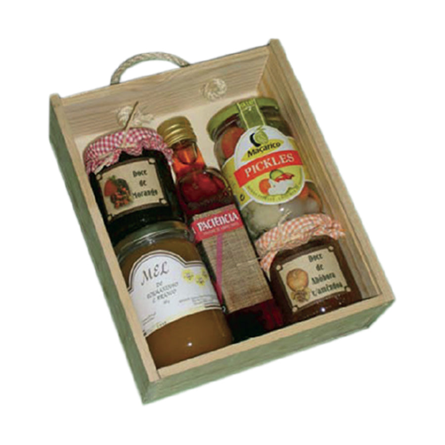 Caja multiusos con asa - Madera