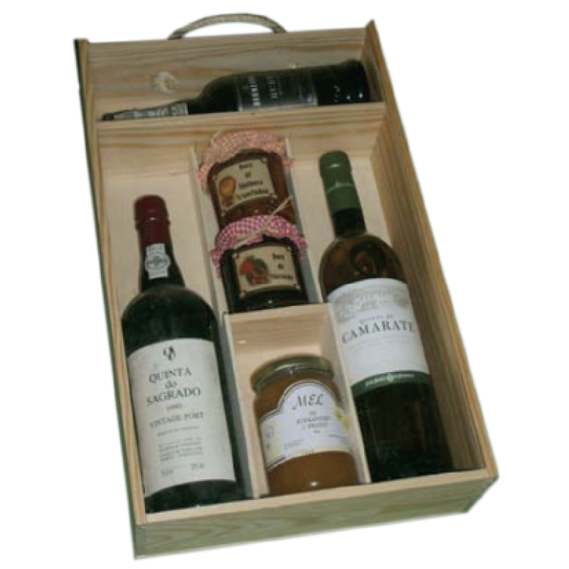 Caja multiusos con asa - Madera